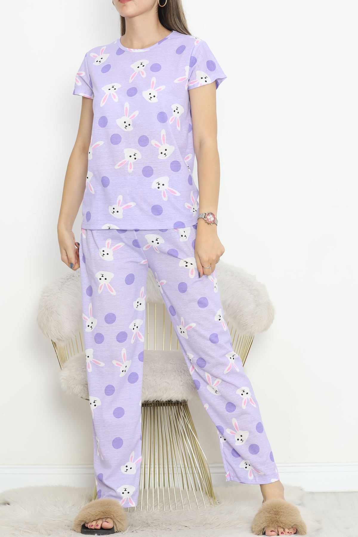 Desenli%20Pijama%20Takımı%20Açıklila%20-%20130.1287.