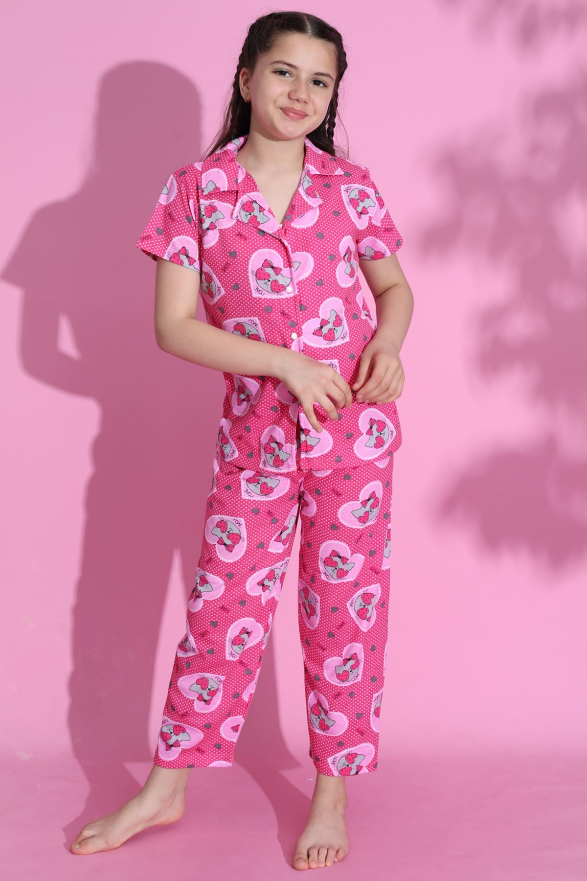 4-13%20Yaş%20Çocuk%20Pijama%20Takımı%20Koyupembe%20-%20403.1287.